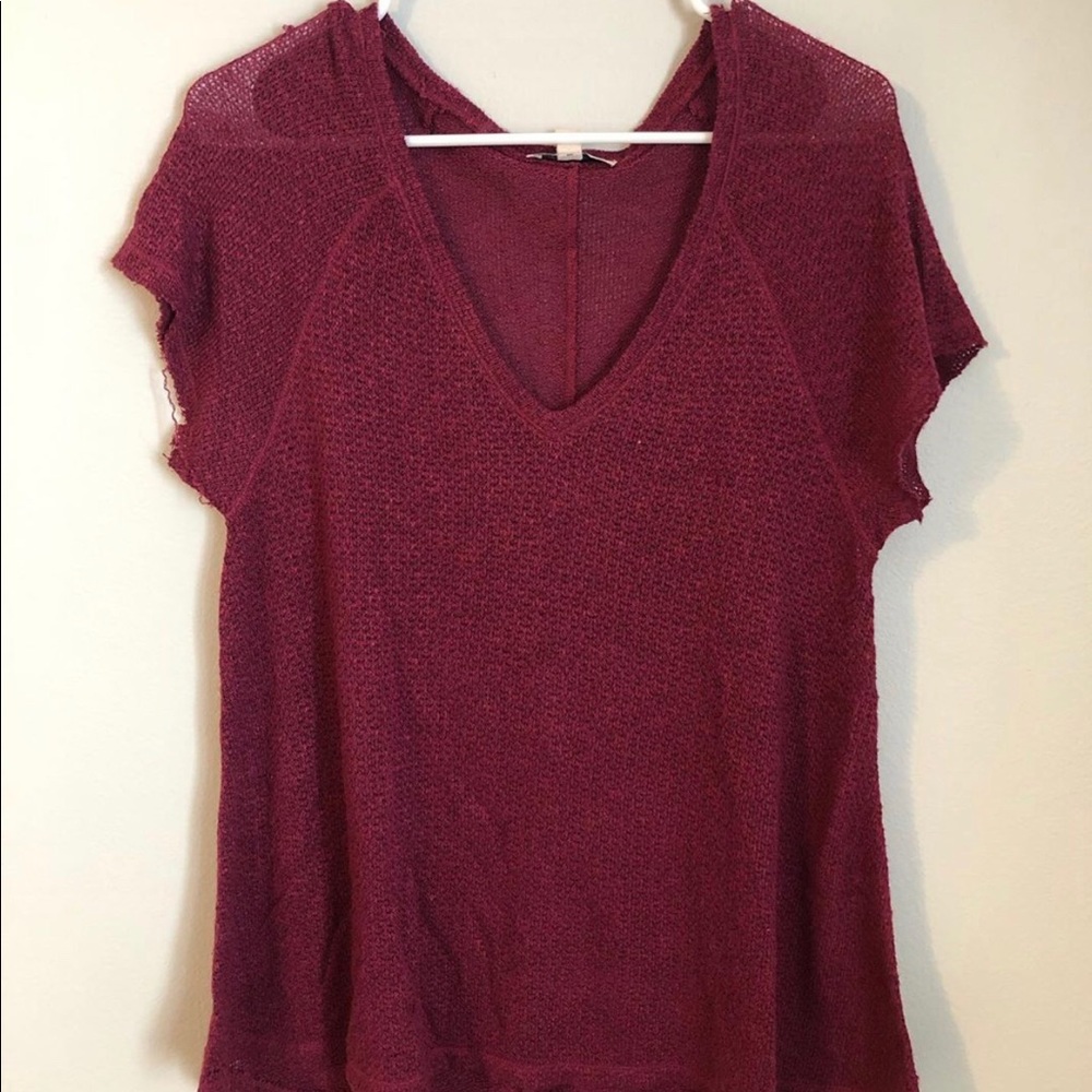 Knitted AE v neck